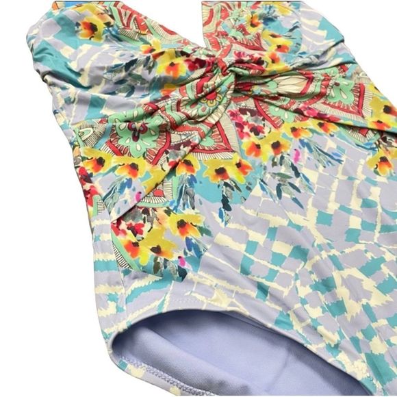 NWT Johnny Was Elena Twist One Piece Swimsuit - Picture 7 of 11